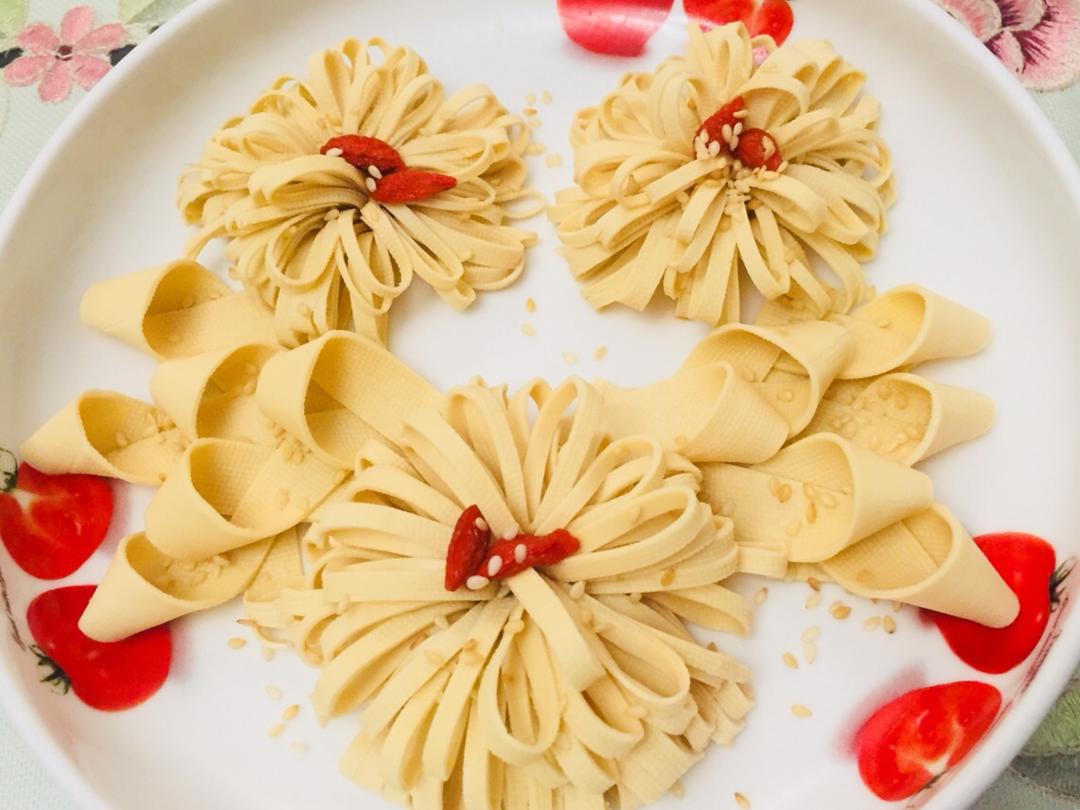 沈勤666做的千张摆盘