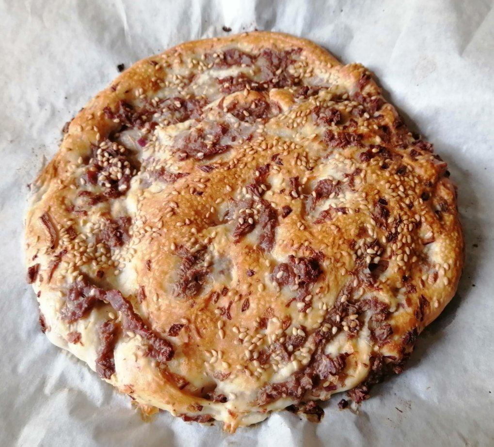 猪仔hk做的新疆肉馕73烤箱版