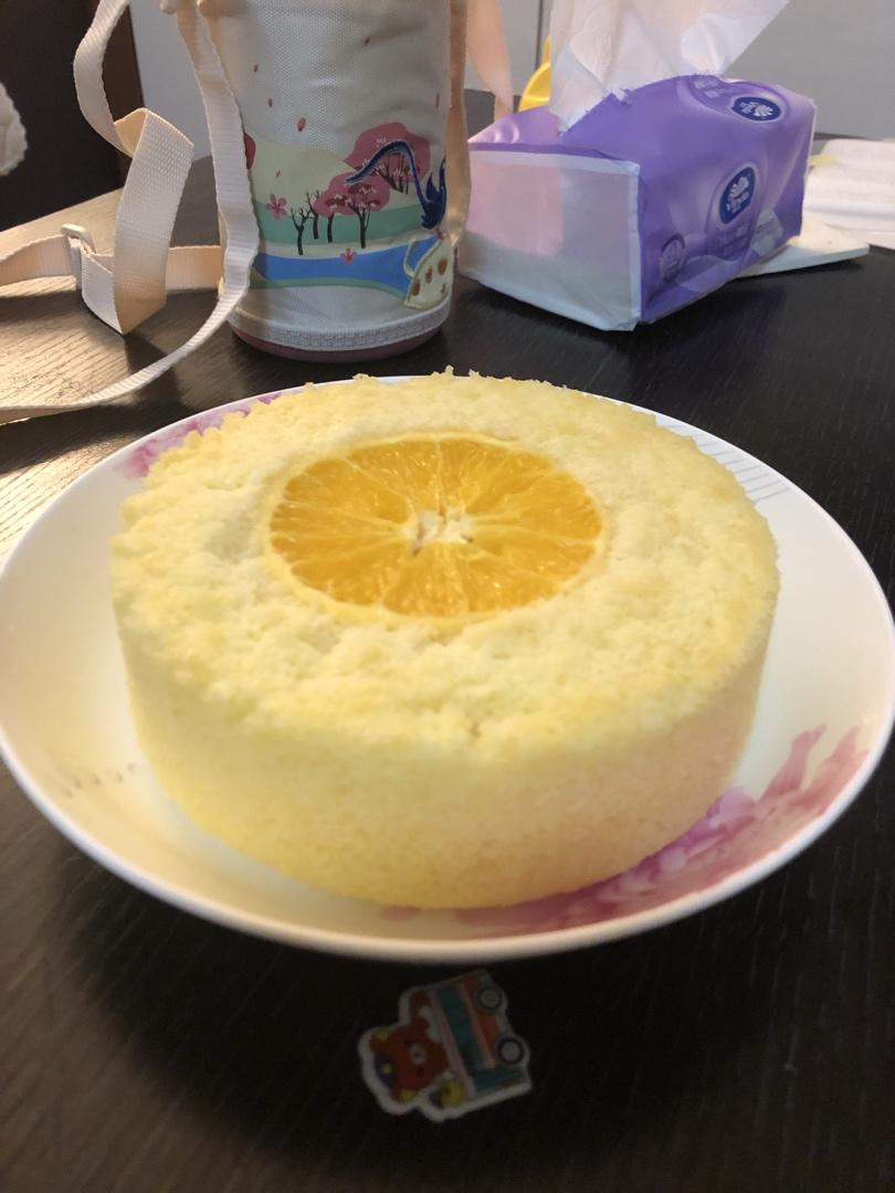 香橙蒸蛋糕