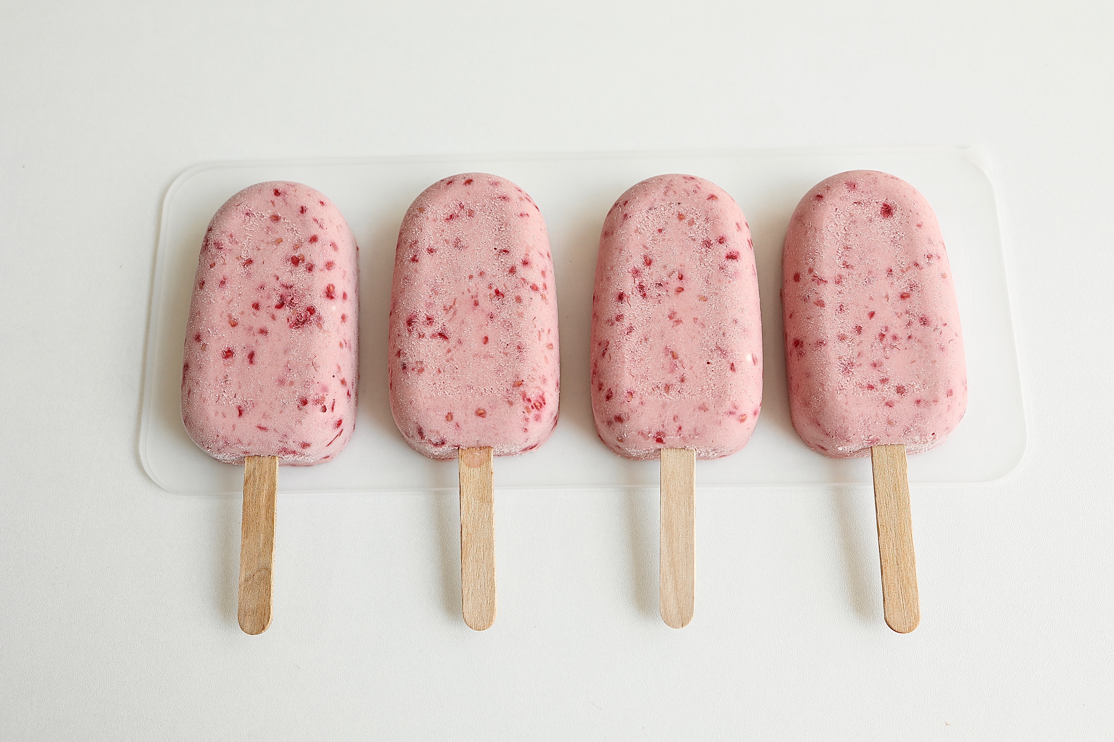 覆盆子/树莓脆皮冰淇淋🍦/高颜值少女心的做法 步骤22