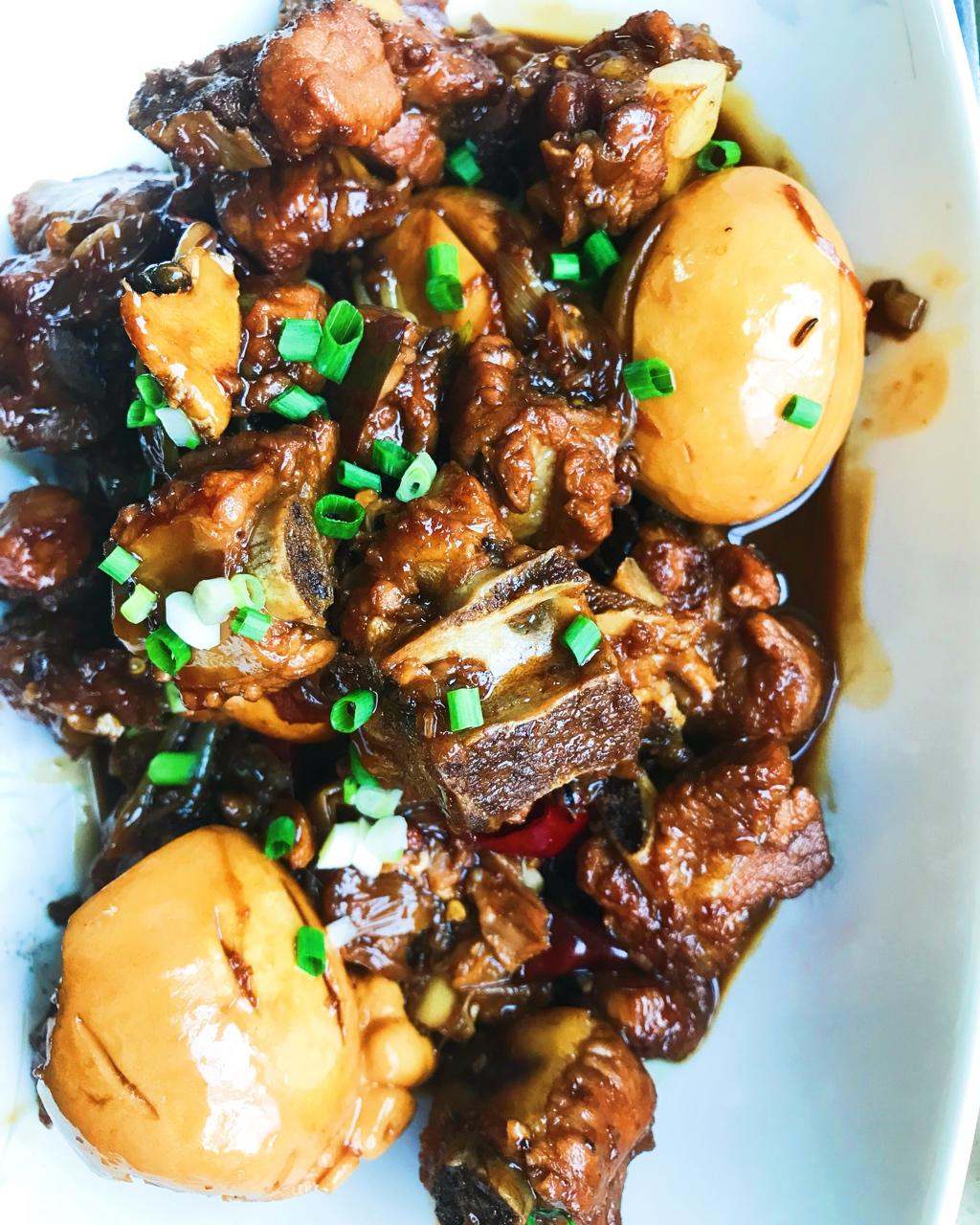 啤酒卤蛋烧排骨