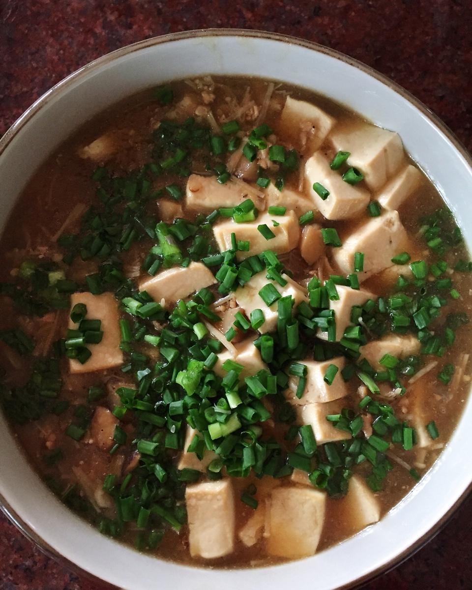 超级下饭的香菇肉沫豆腐