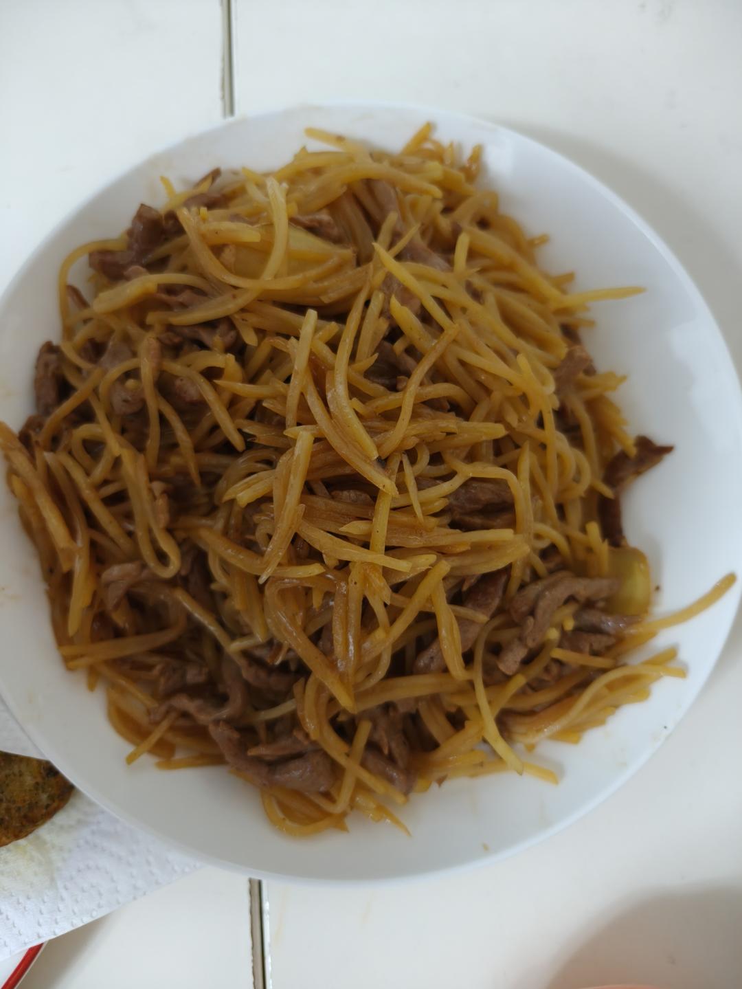 土豆丝炒肉
