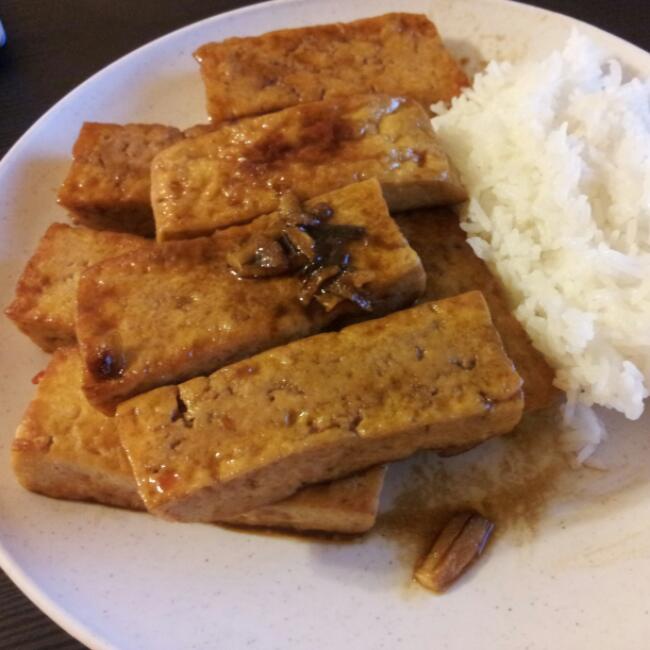 五香煎豆腐
