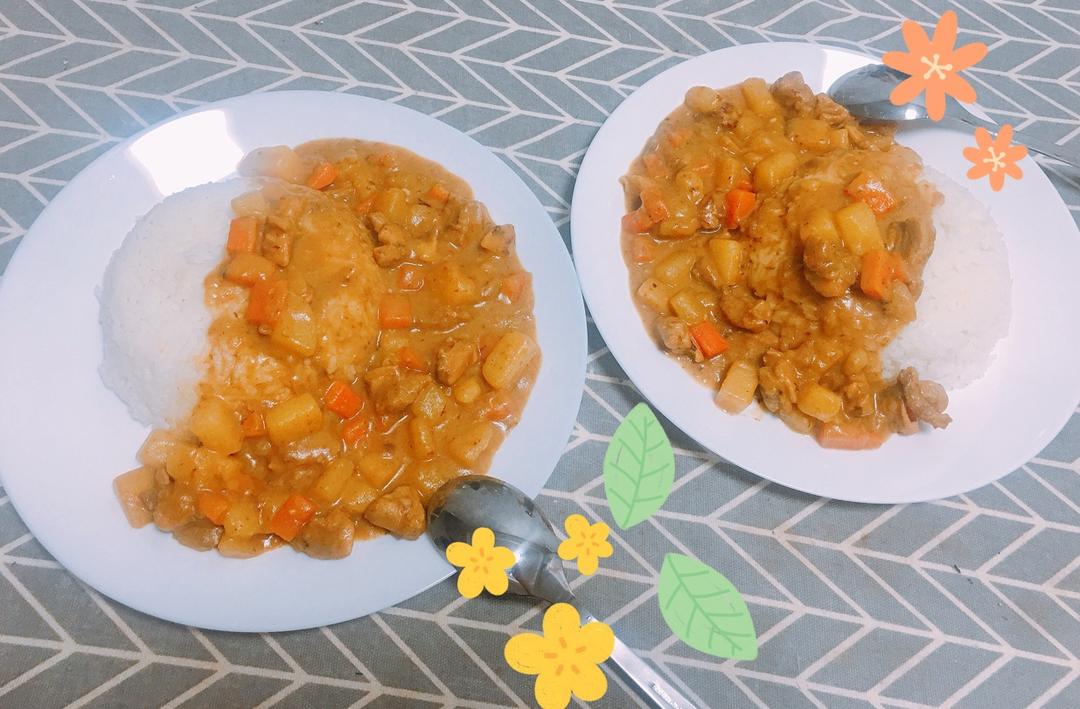椰浆咖喱鸡肉饭