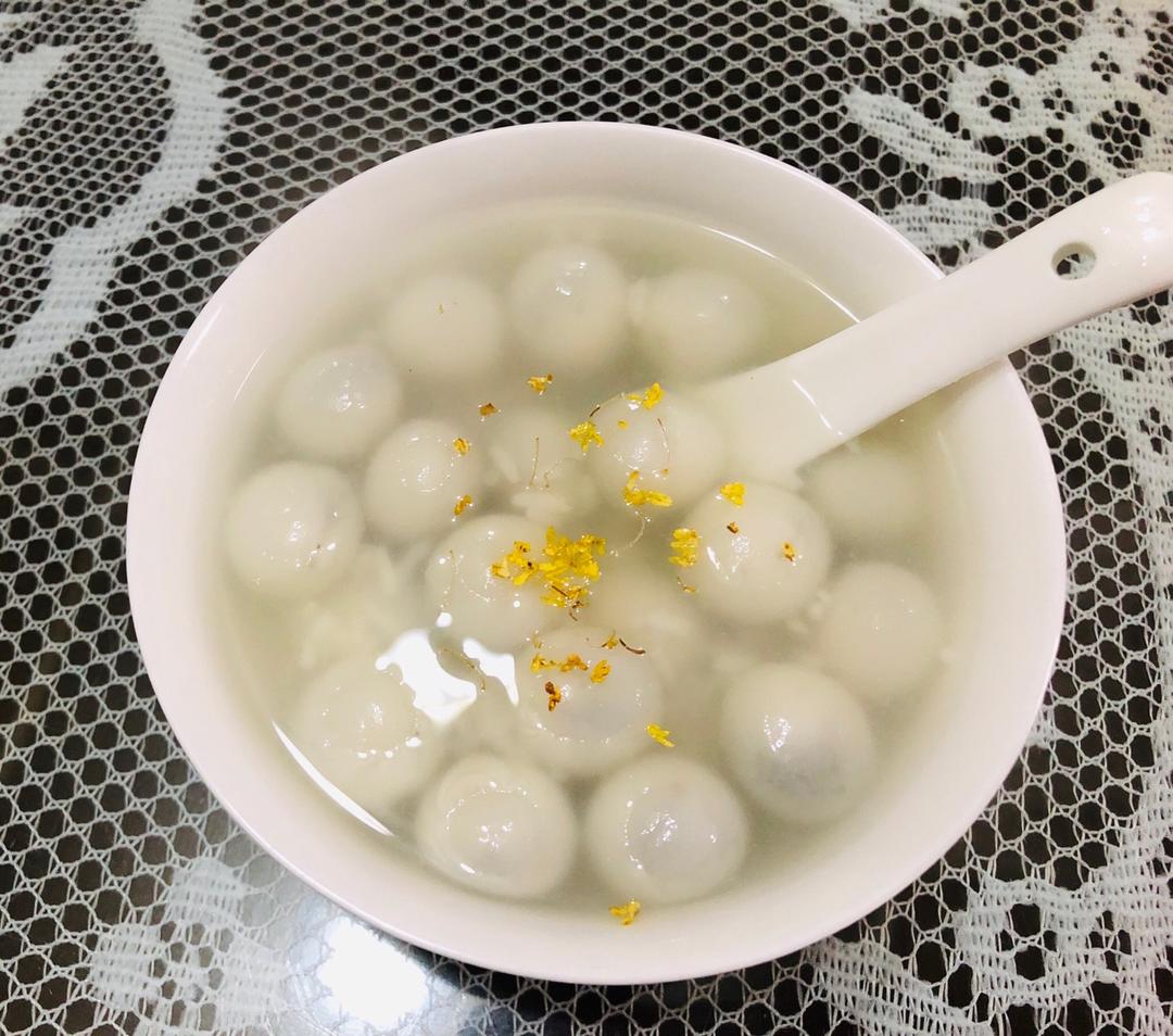 【桂花酒酿圆子】