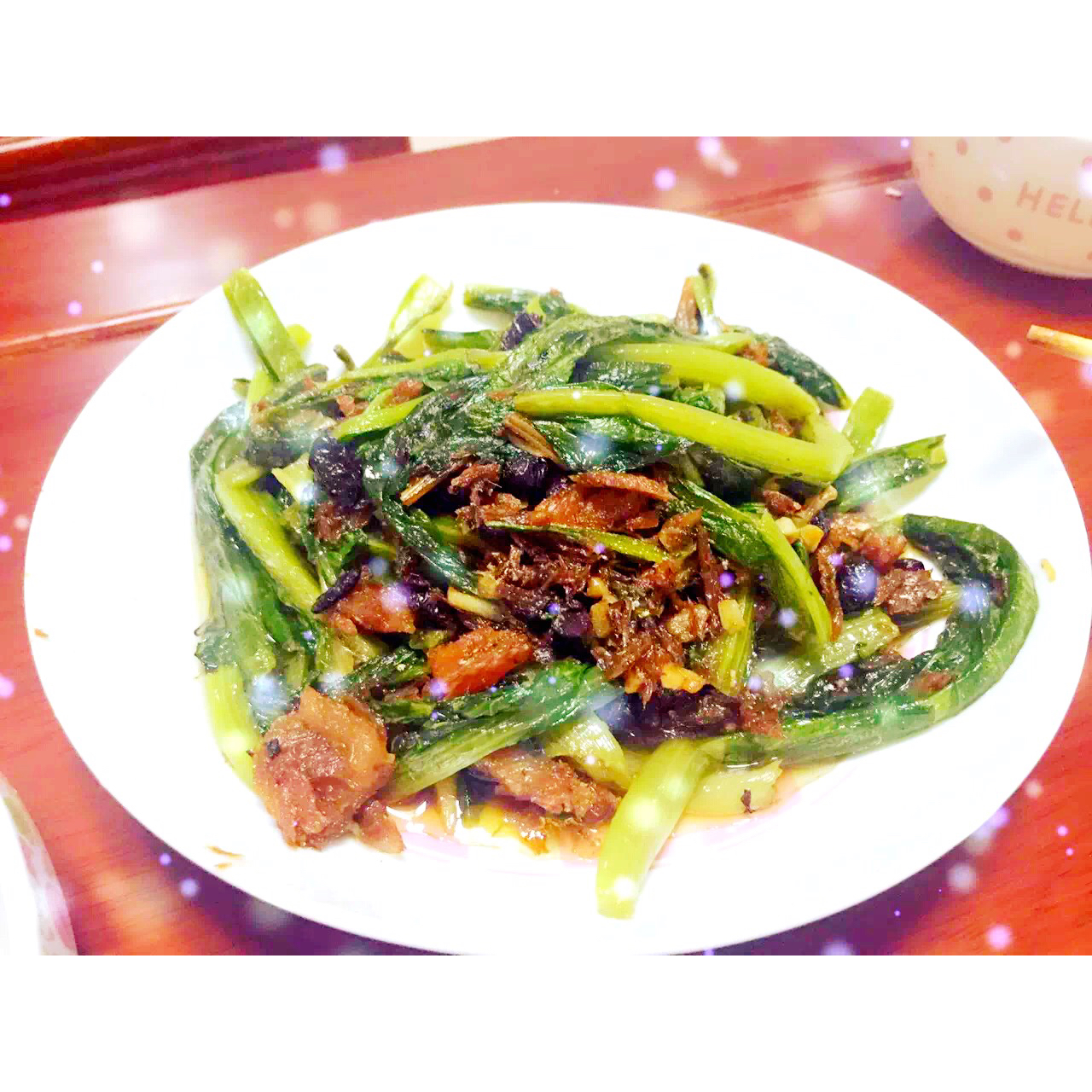 豆豉鲮鱼油麦菜