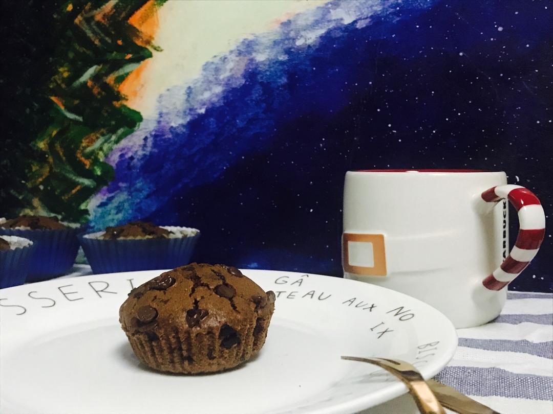 浓郁巧克力马芬