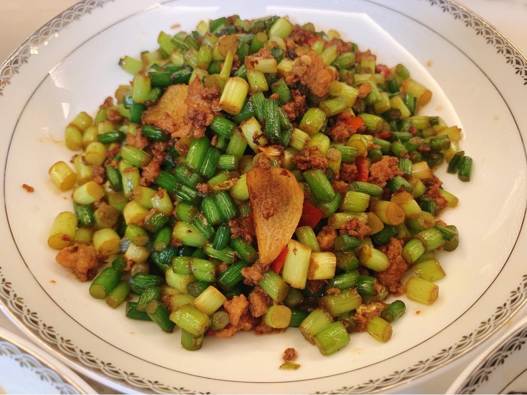 下饭菜～蒜苔肉末