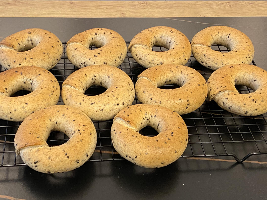 钻石纹低糖无油快手原味贝果-上班族福音