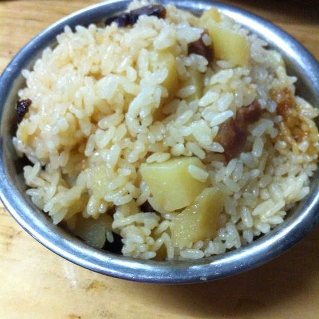 土豆腊味饭
