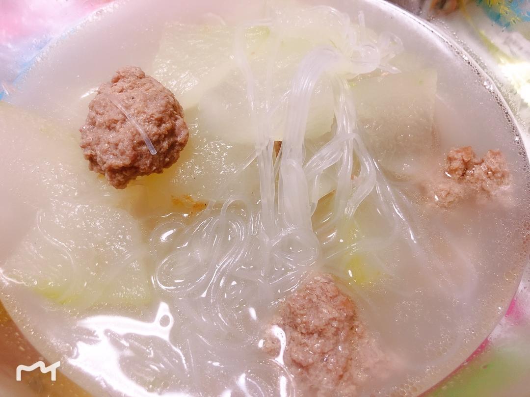 冬瓜丸子粉丝汤