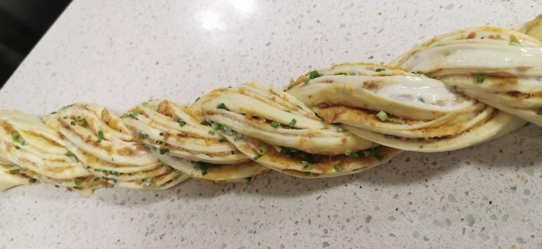 香葱肉松手撕吐司