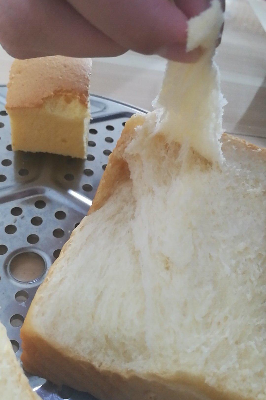 夺命软吐司(๑´ڡ`๑)超软拉丝极速方便的一次发酵吐司