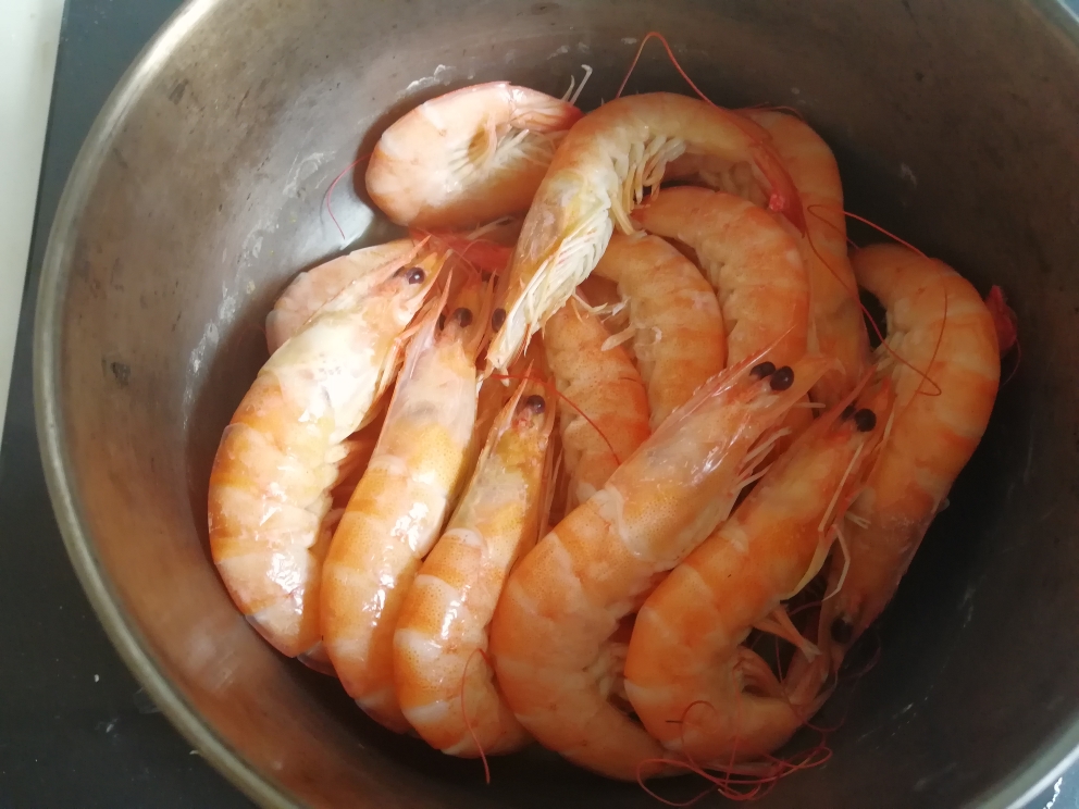 鲜虾的朴素吃法的做法