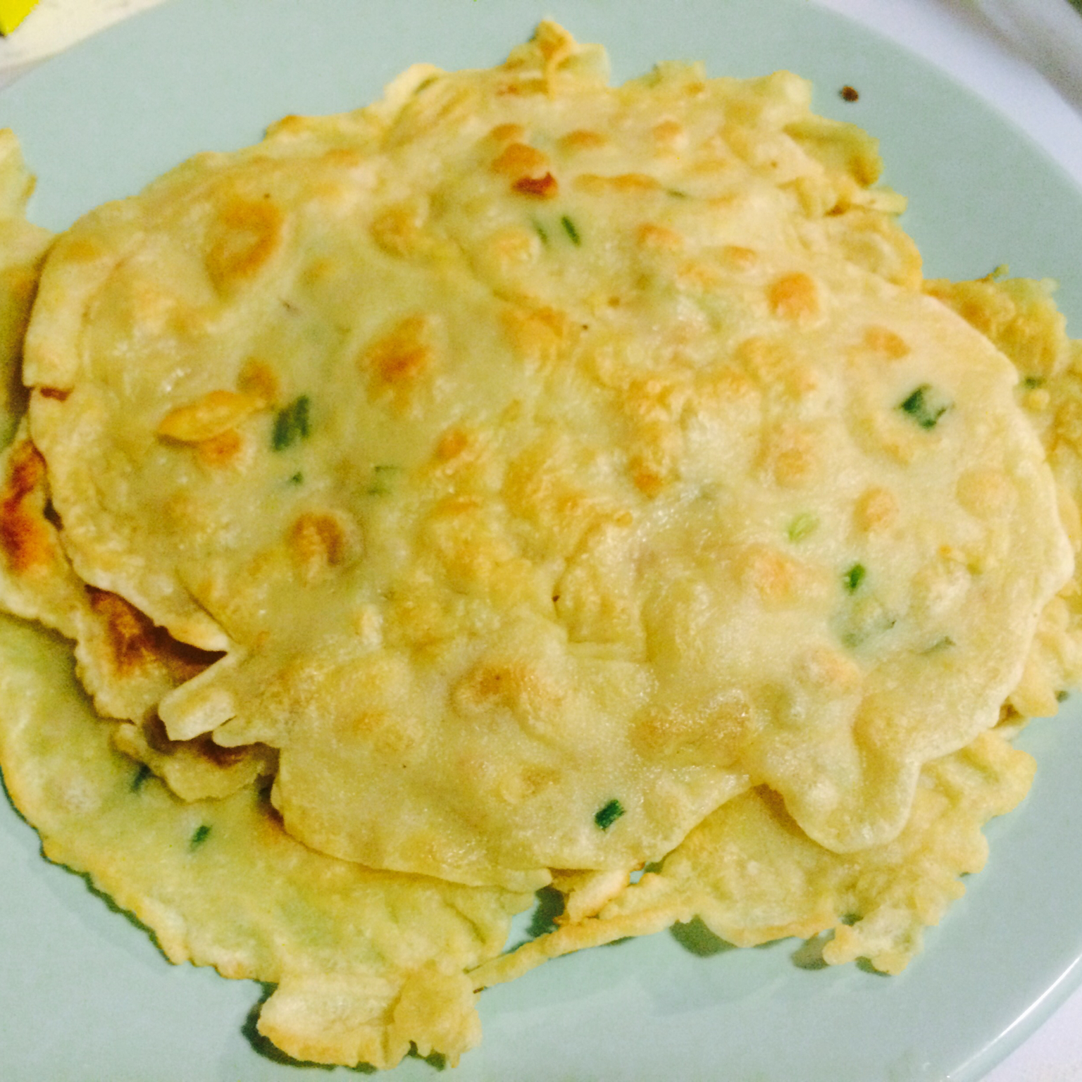 快手鸡蛋葱油饼