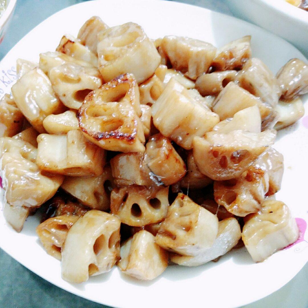 酸甜的开胃菜-  糖醋藕丁