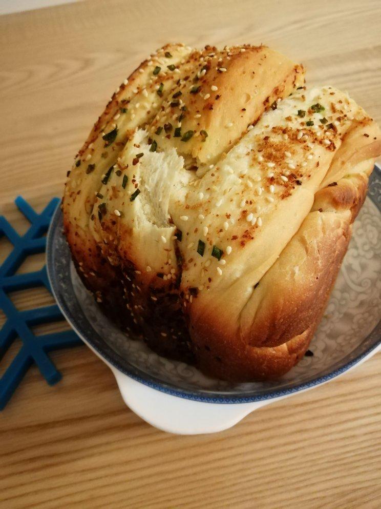 香葱肉松手撕吐司