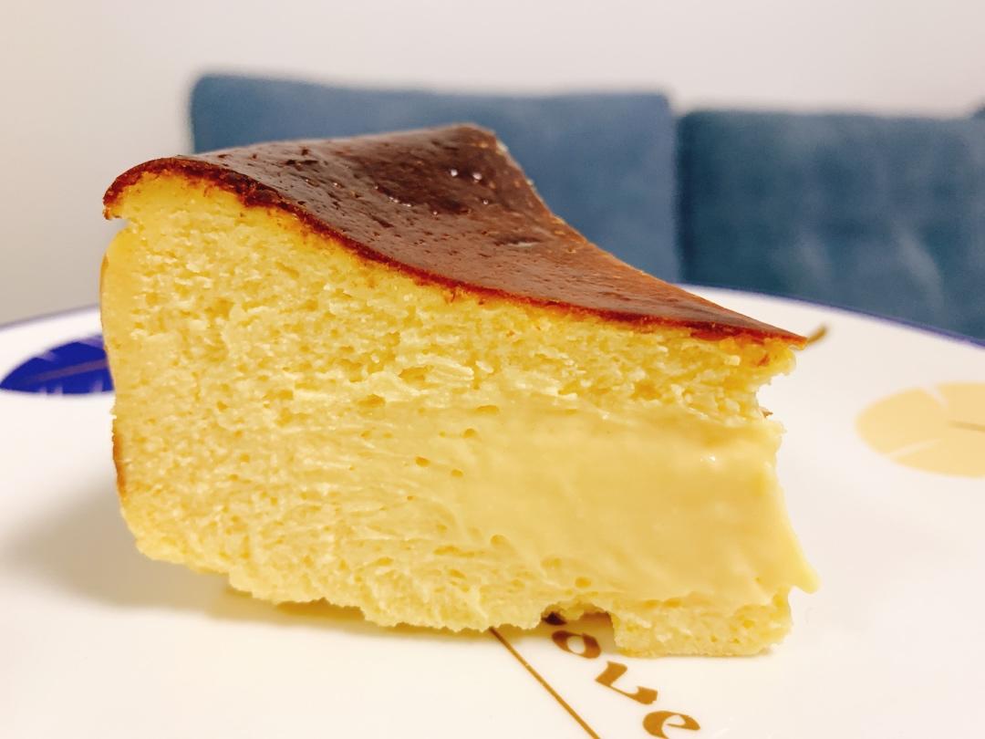 快手的网红basque cheesecake巴斯克焦芝士蛋糕