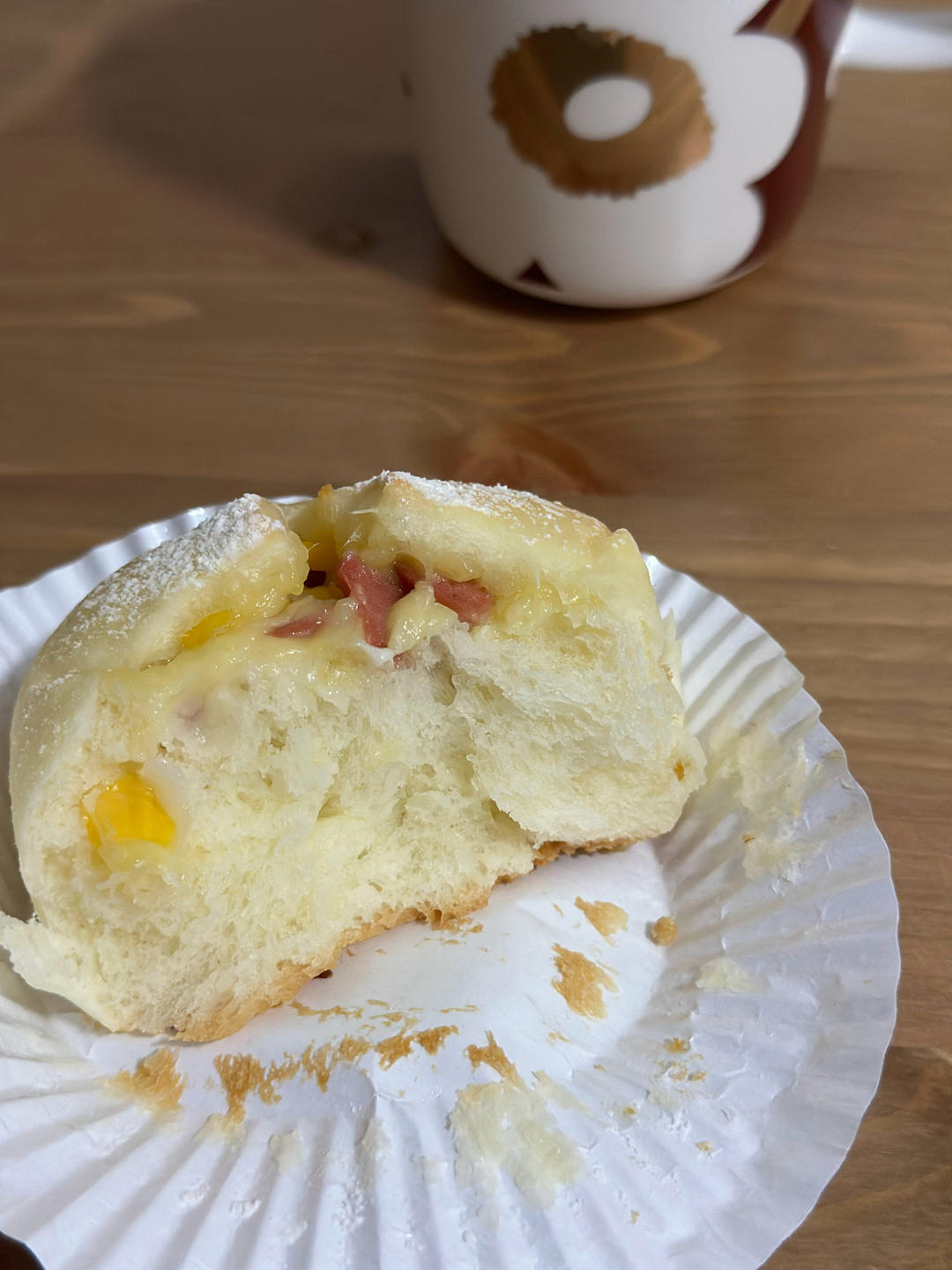 (超好吃的咸口面包）爆浆培根芝士面包