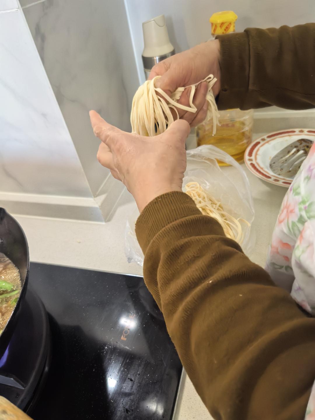 北京家常扁豆面的做法 步骤12