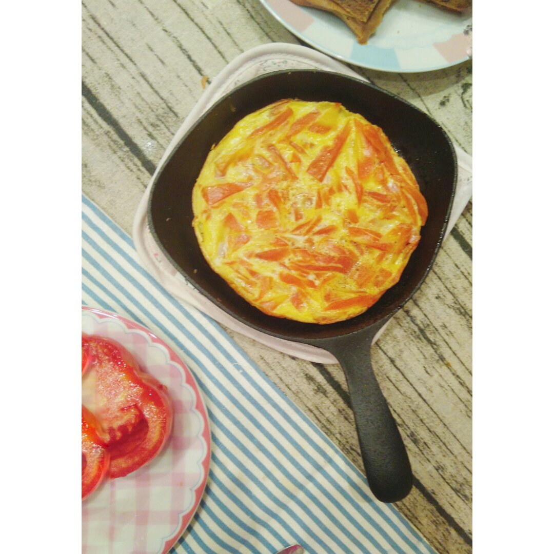 胡萝卜鸡蛋饼
