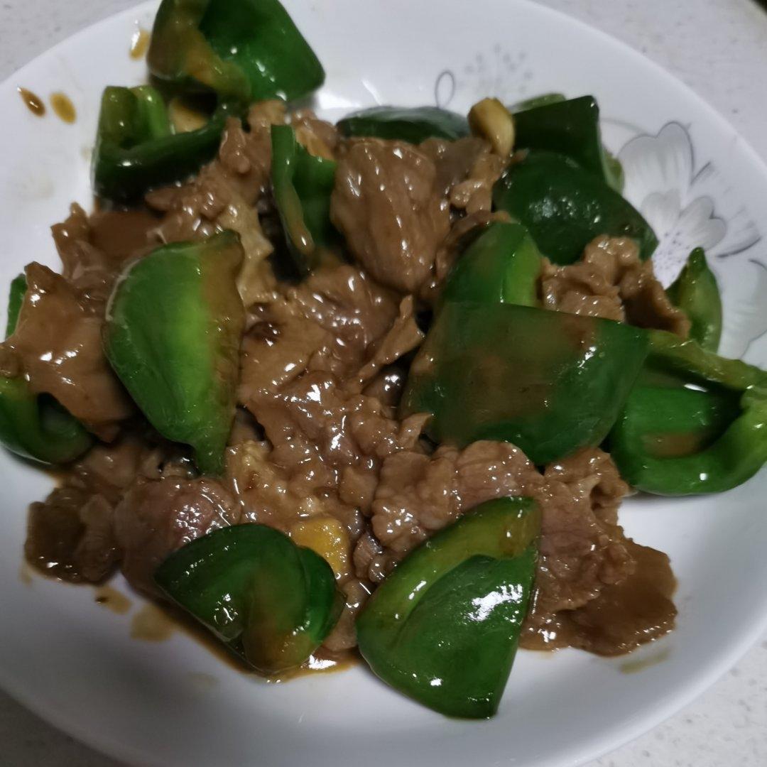 青椒炒牛肉片