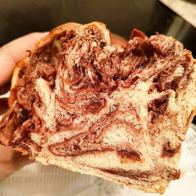 大理石纹面包「巧克力吐司」