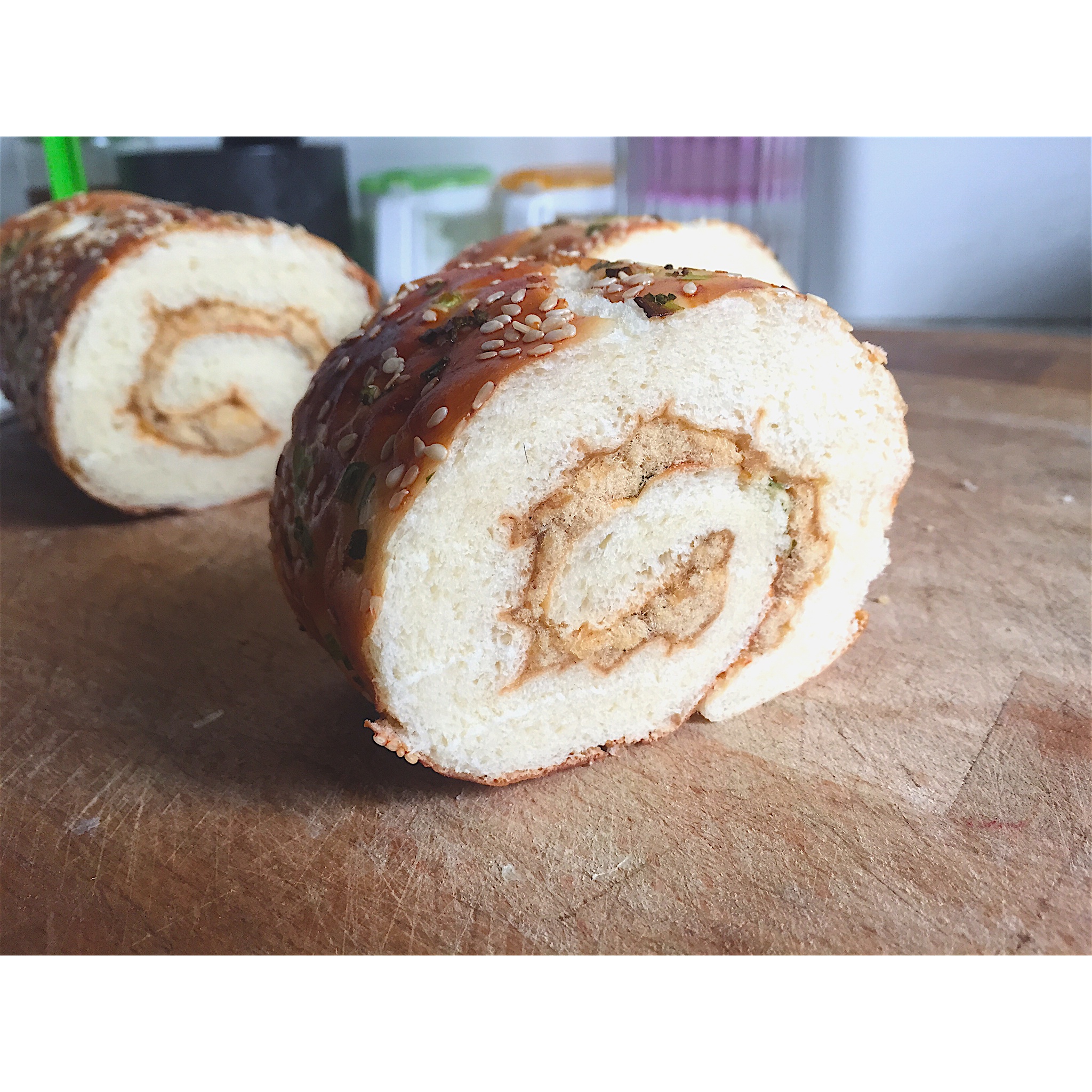 肉松戚风蛋糕卷