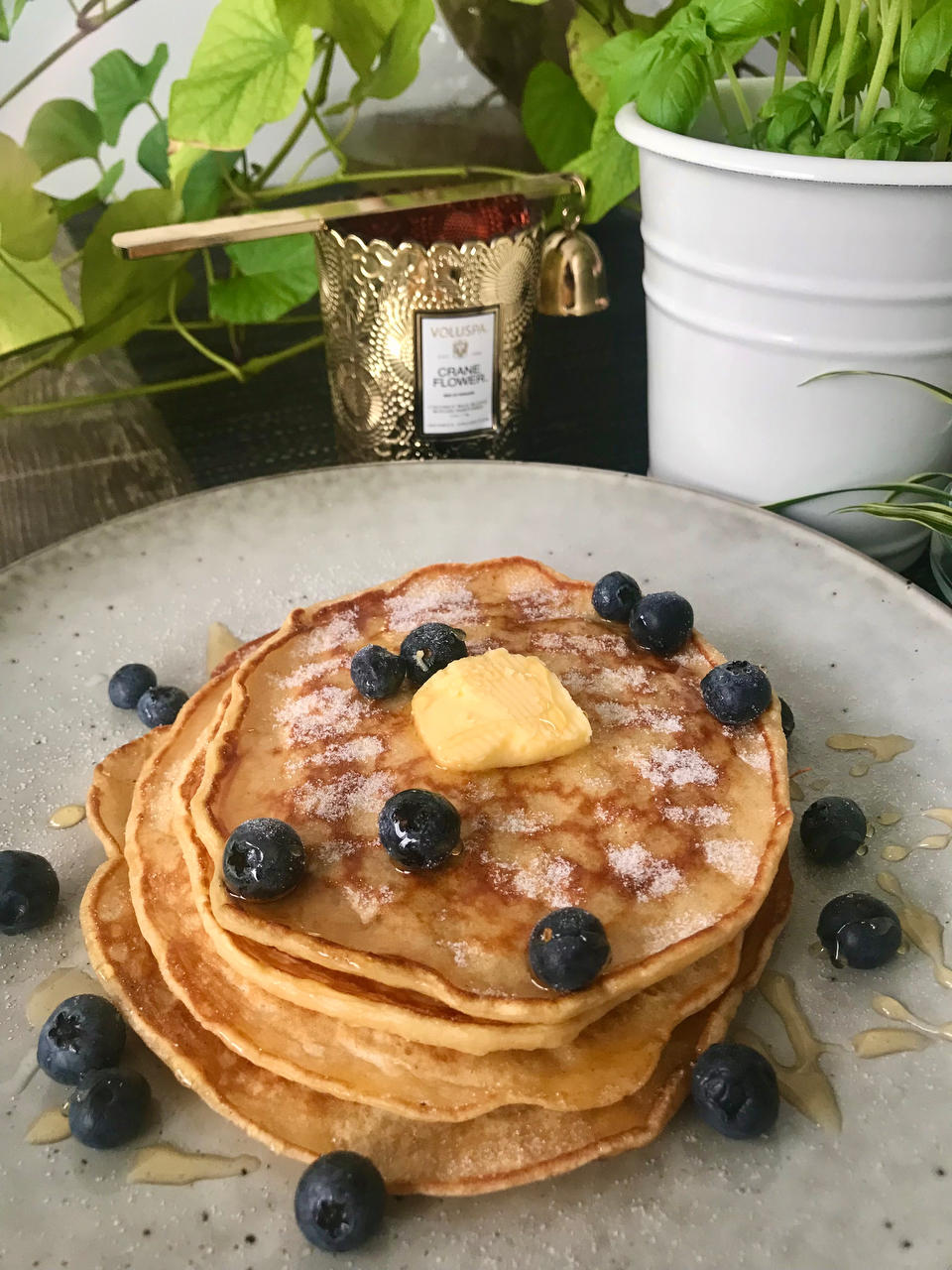 buttermilk pancake 无油热香饼