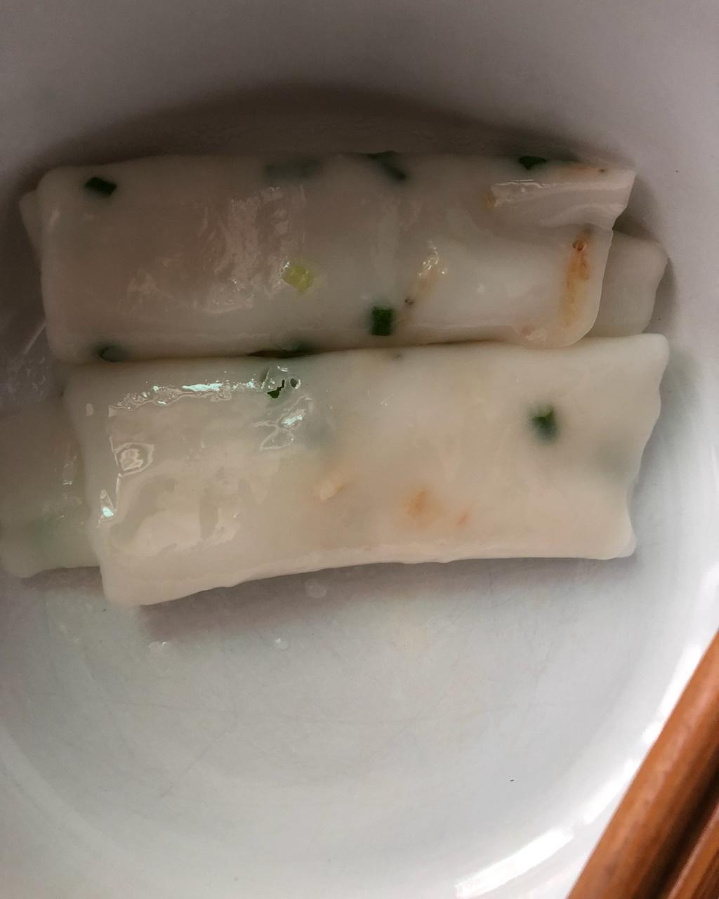 牛奶糖520做的微波炉叮肠粉