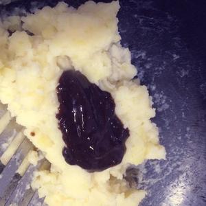 芝士火腿黑椒薯泥的做法 步骤6