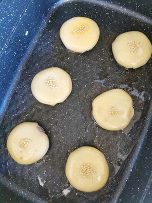 绿豆红豆紫薯板栗肉松酥饼❗️一次五口味平底锅版的做法 步骤29