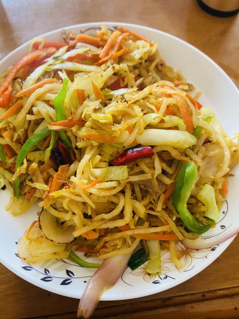 陕西私房炒饼[内附饼丝做法]