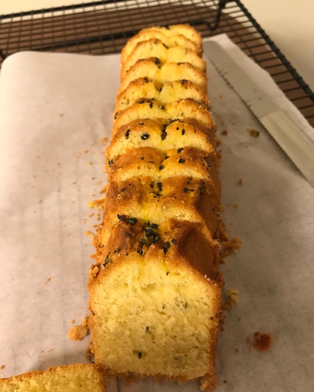 轻盈百香果磅蛋糕