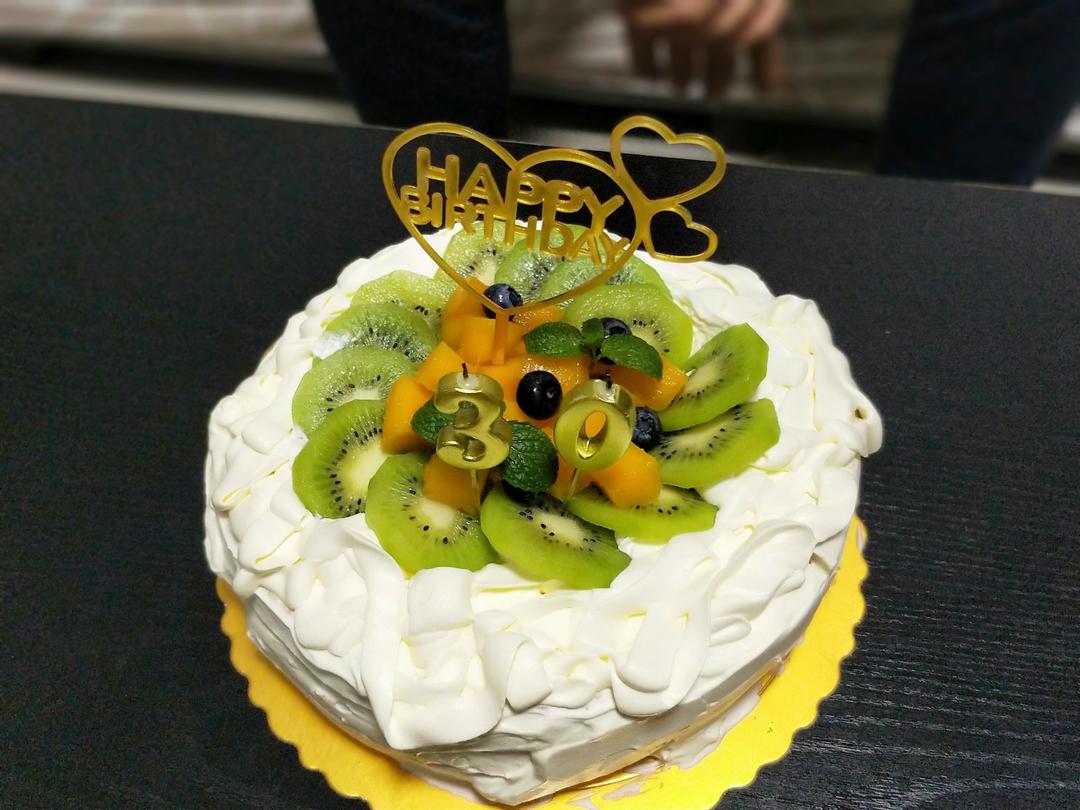 八寸戚风蛋糕（生日蛋糕坯）附六寸配单