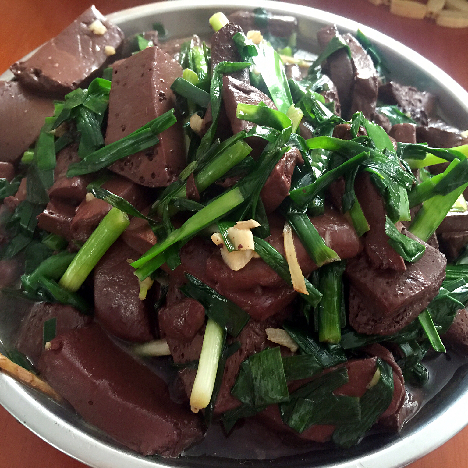 memory_guze做的韭菜炒猪血