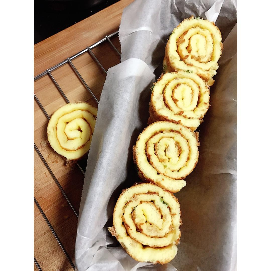 香葱肉松蛋糕卷