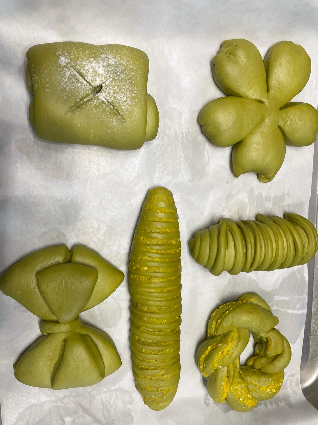 抹茶香味浓郁‼️软绵绵拉丝‼️迷你版抹茶生吐司