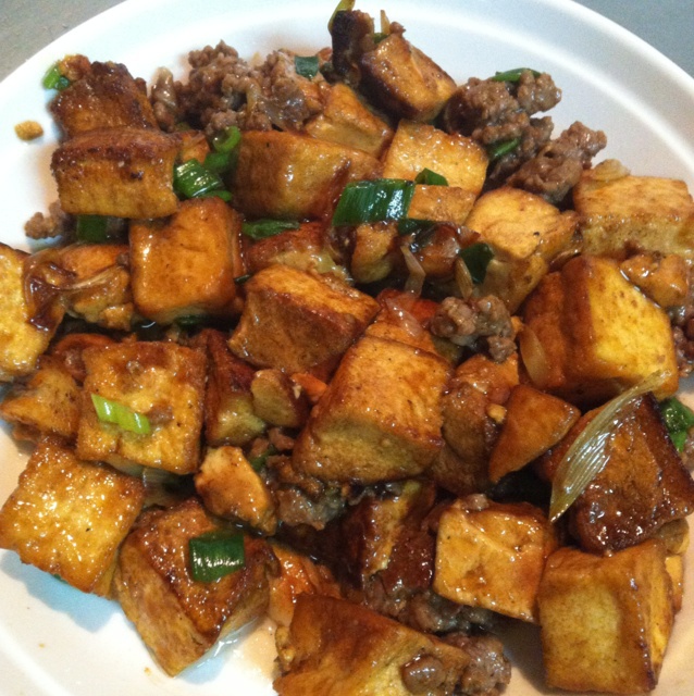 红烧肉沫豆腐
