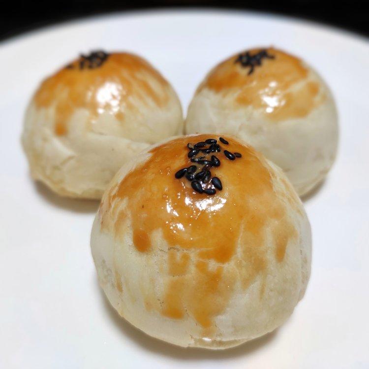 豆沙肉松蛋黄酥【馅料调配版】