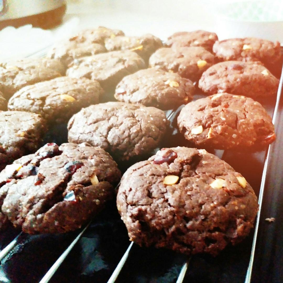 三重巧克力曲奇饼干 Triple Chocolate Cookies