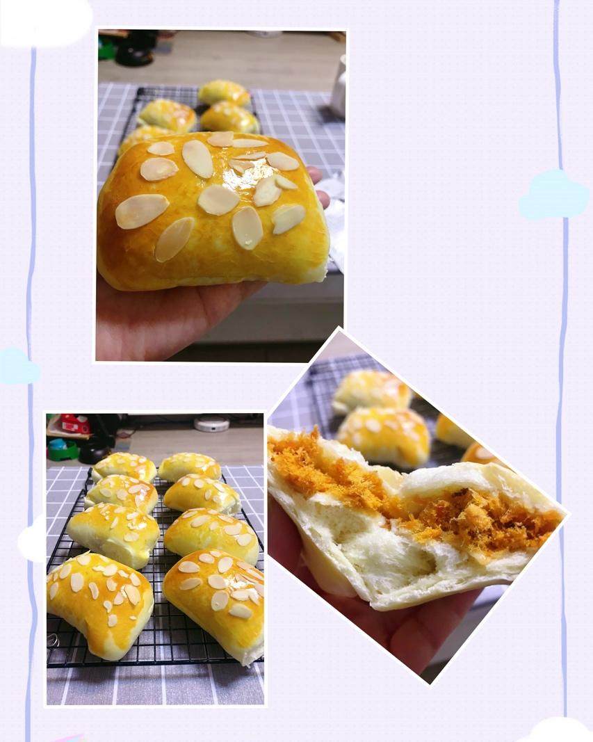 肉松沙拉酱小餐包（中种法）