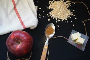 免烤箱·苹果酥Apple Crisp的做法 步骤1