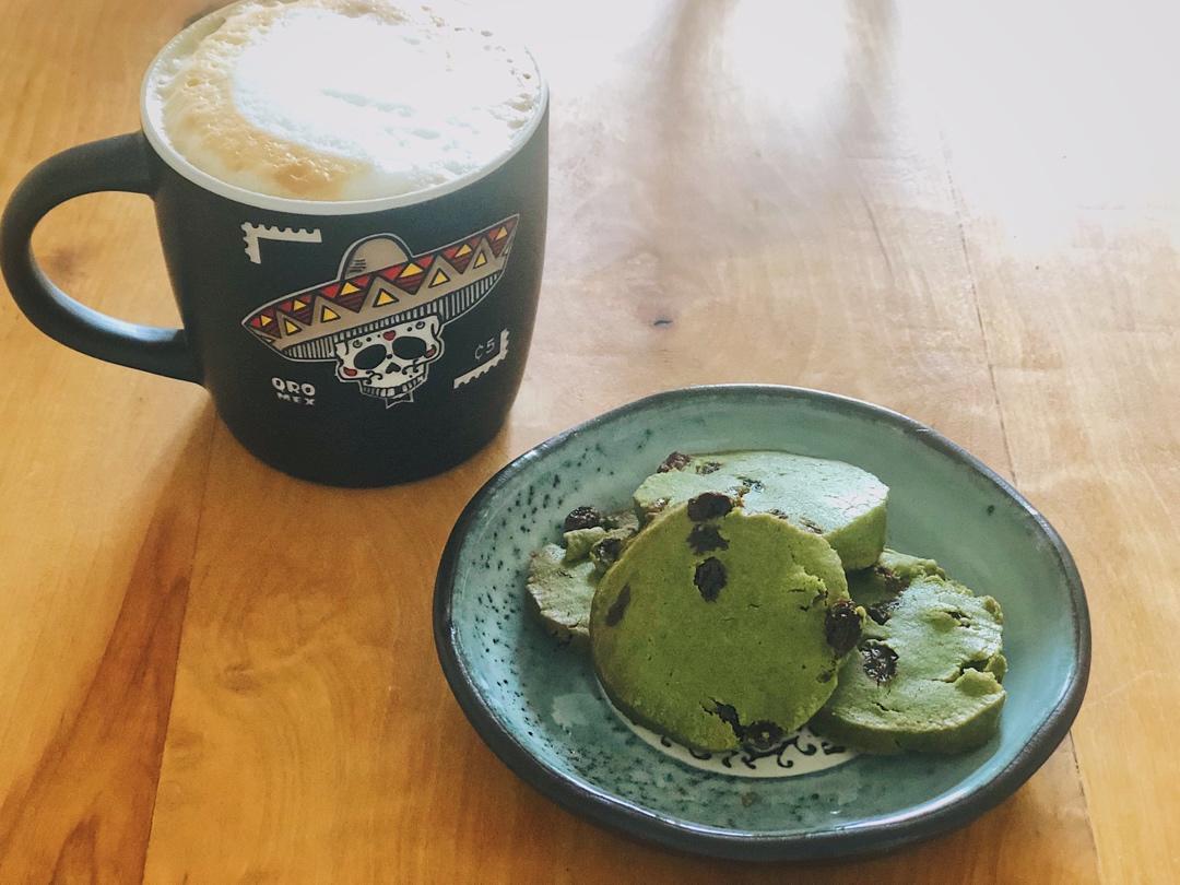 黑葡萄干抹茶酥饼