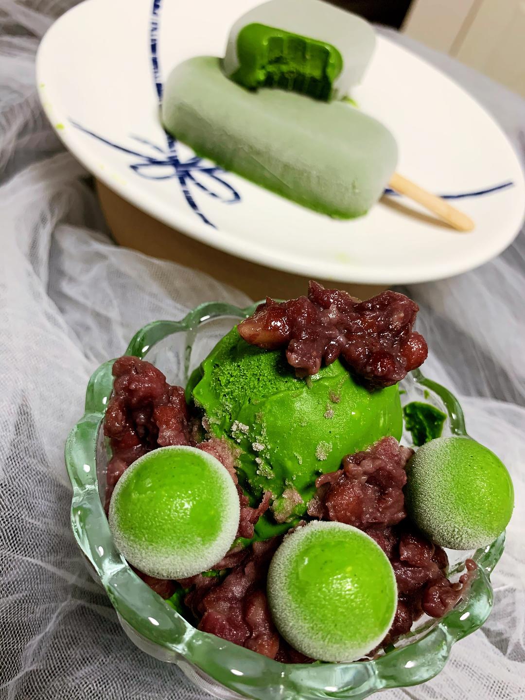 抹茶冰激凌（无蛋无需打发）