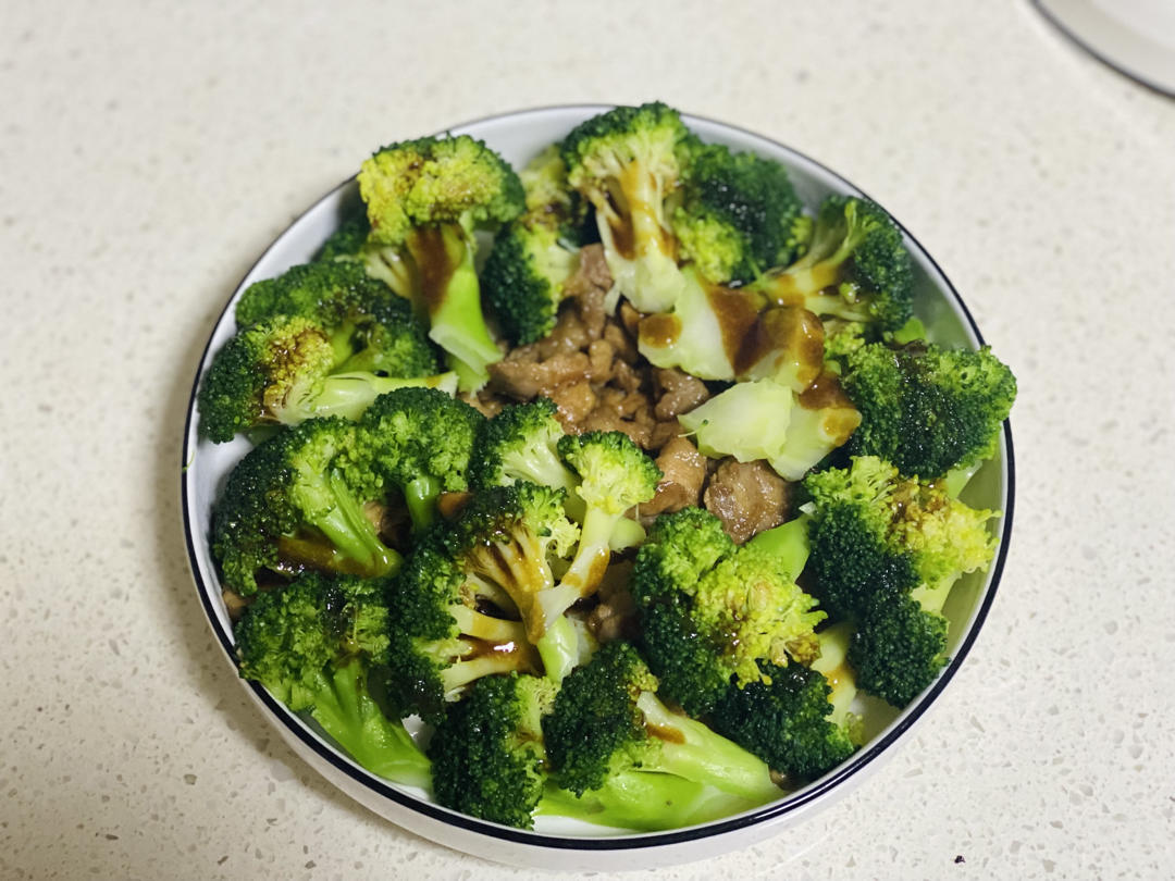 蚝汁虾仁西兰花，好看更营养