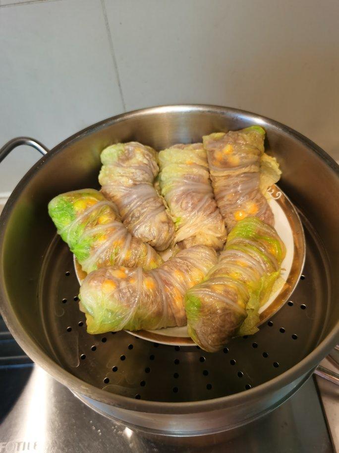 白菜肉糜卷