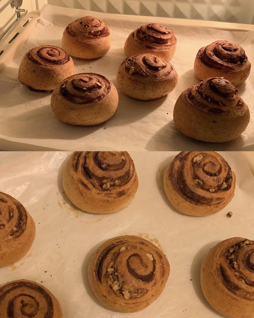 低油低糖版全麦肉桂卷