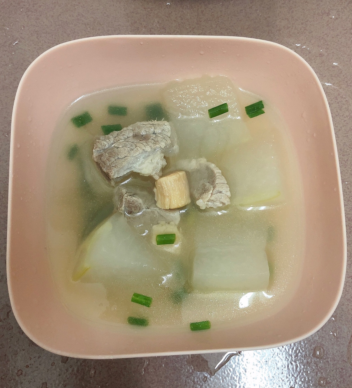 节瓜瑶柱煲瘦肉汤图片